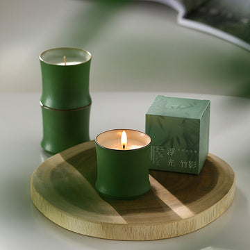 Stackable Bamboo-Shaped Candle