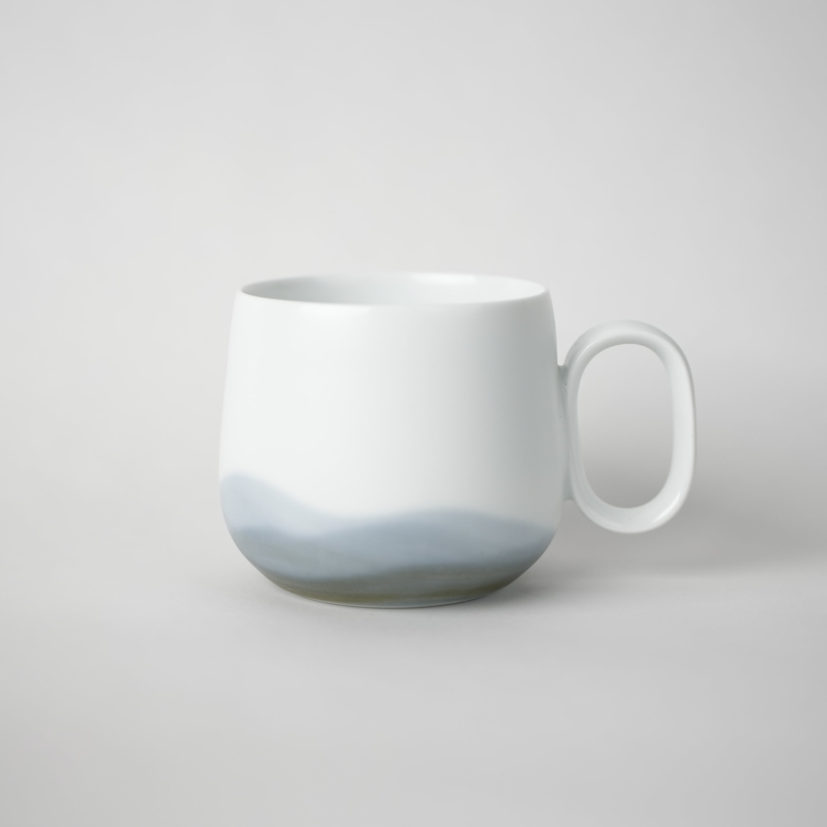 Hand-painted Coffee and Tea Mug (Foggy Mountains)